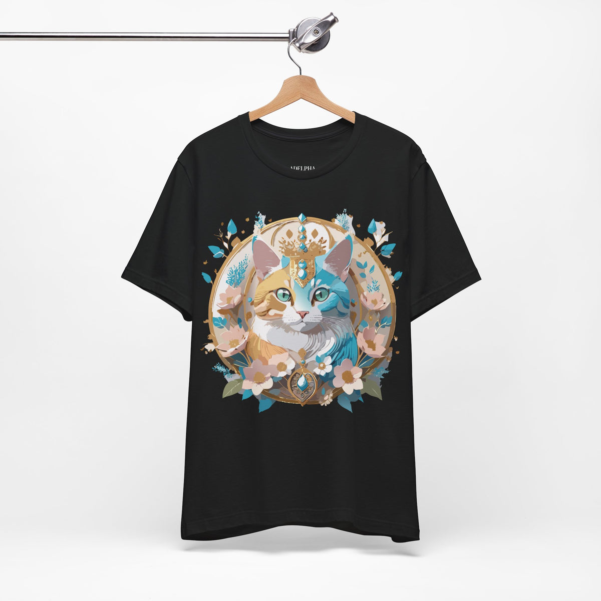 Medallion Graphic Unisex Cotton Bella+Canvas Tee with Art Design d65