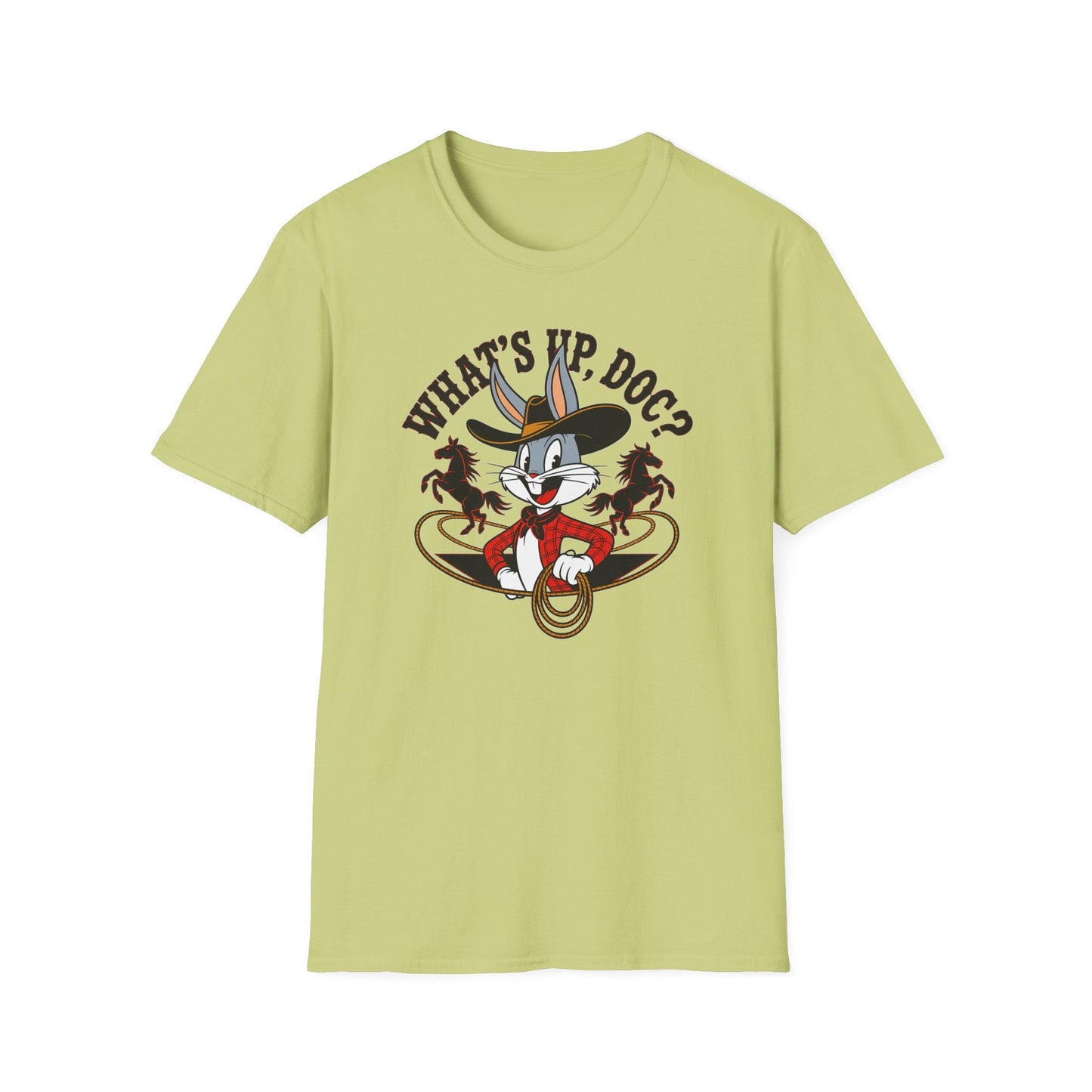 Bugs Bunny Shirt Unisex Cartoon T Shirt With Animation Design Softstyle Gildan 64000