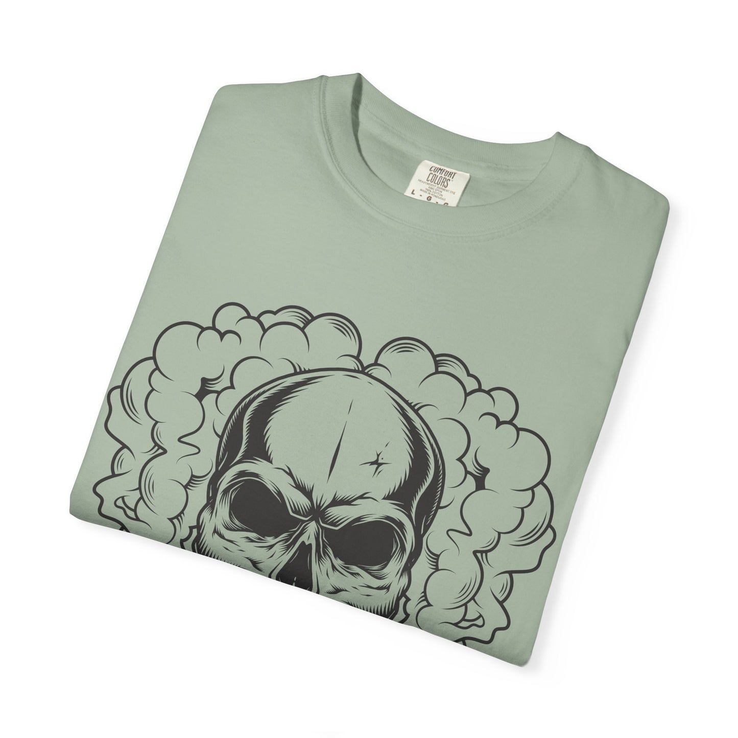 Camiseta unisex de algodón con calavera 