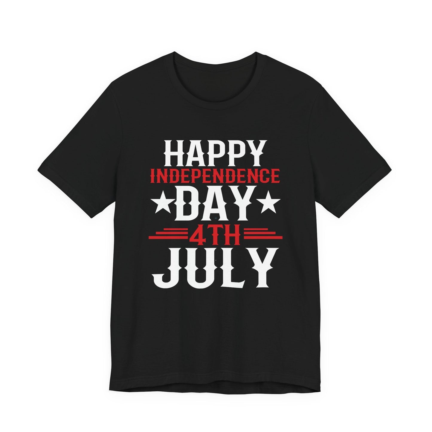 Happy Independence Day Graphic Unisex Cotton T-Shirt 016
