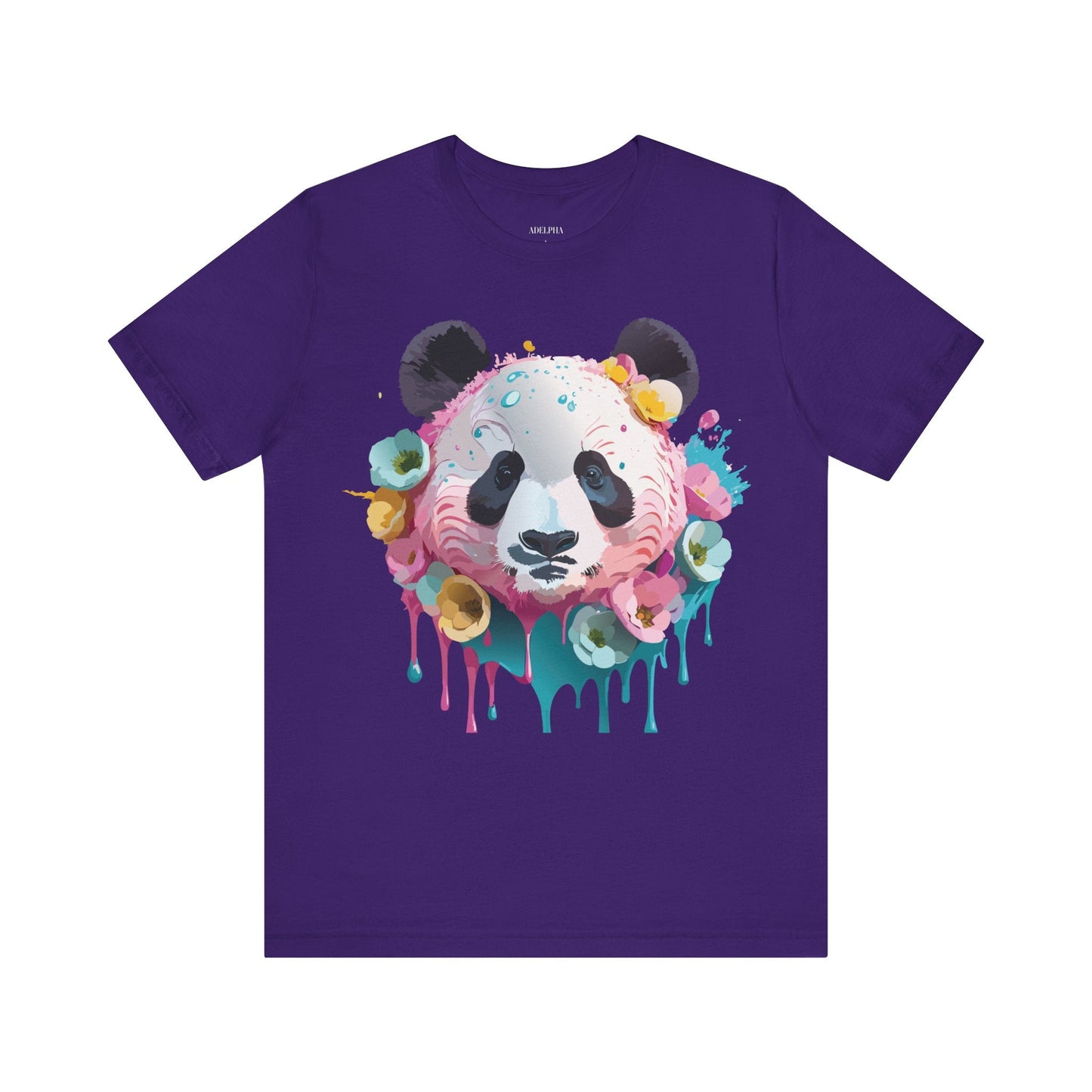 Panda Graphic Unisex 100 Cotton Vintage Art with Animal T-Shirt 5