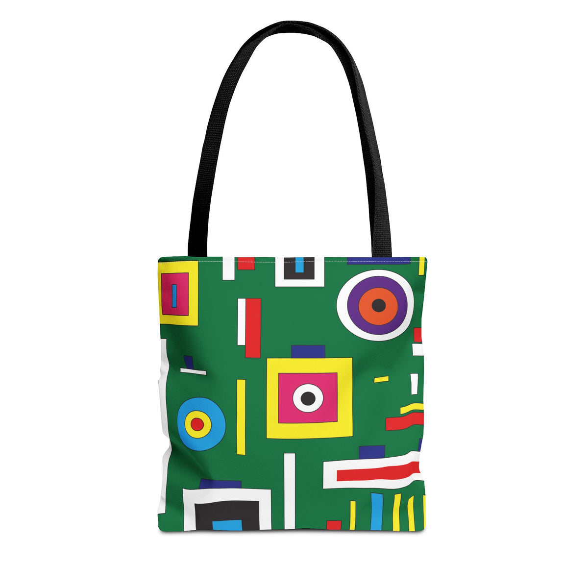 Bolsa de lona con estampados abstractos 