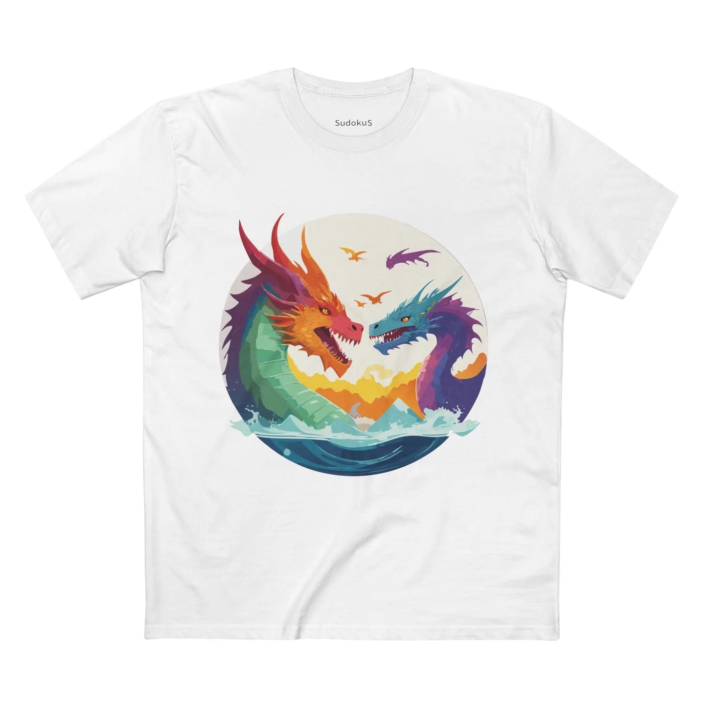 Dragon Graphic Unisex 100 Cotton Staple Tee 20