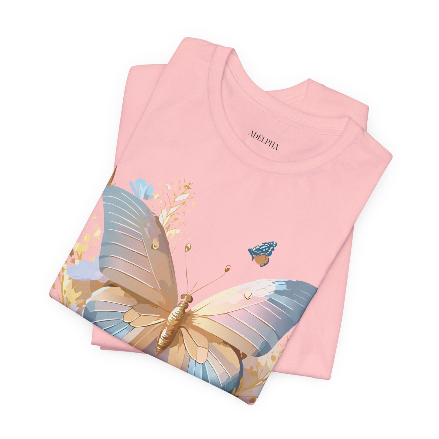 Butterfly Graphic Tee By Adelpha Vintage Inspired Unisex Short Sleeve