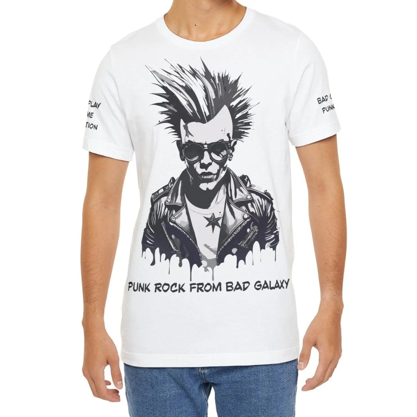 Punk Rock Tee Shirt 100 Percent Cotton Made To Order Eco Friendly Print Free Shipping Limited Time