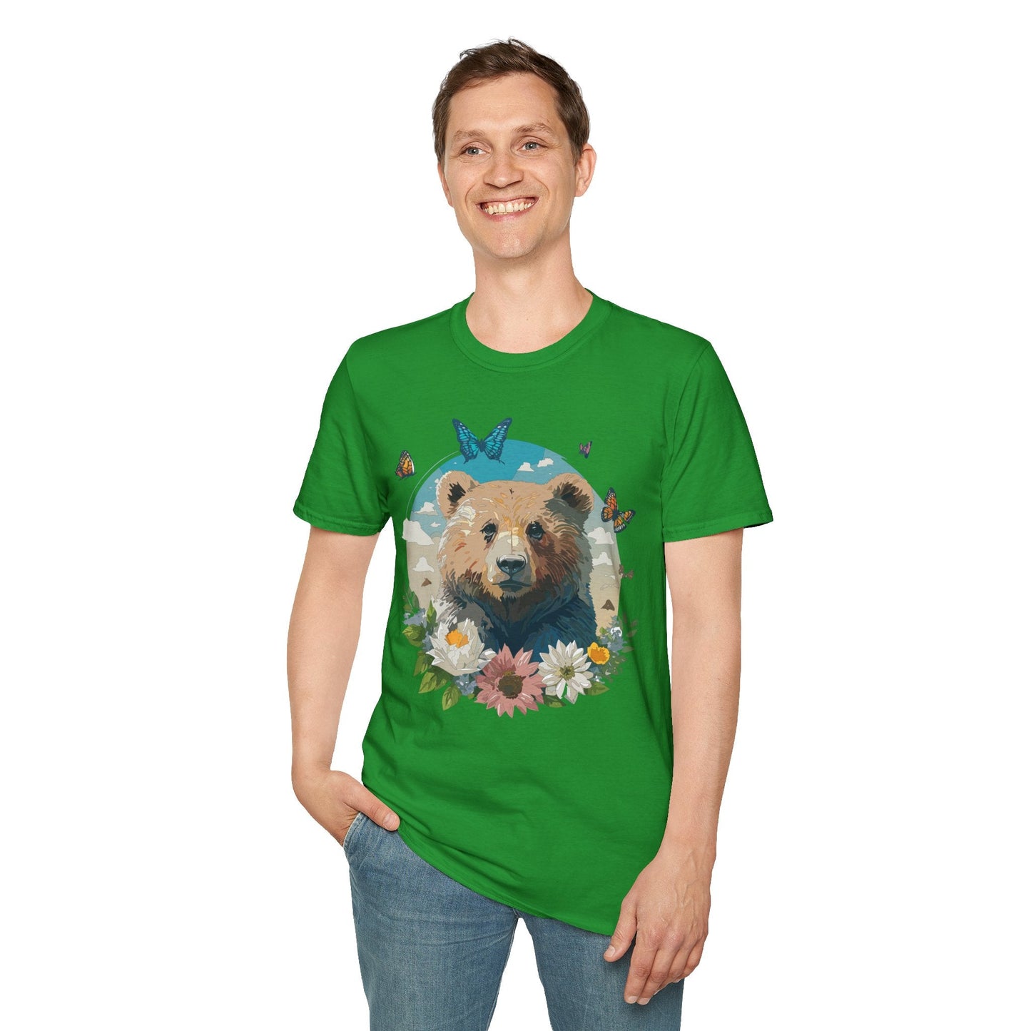 Bear Shirt Teddy Bear Tee Unisex Gildan Softstyle 100 Percent Ring Spun Cotton Tee