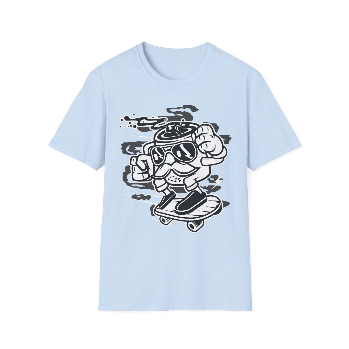 Unisex Cotton T-Shirt with Cartoon Graphic Design