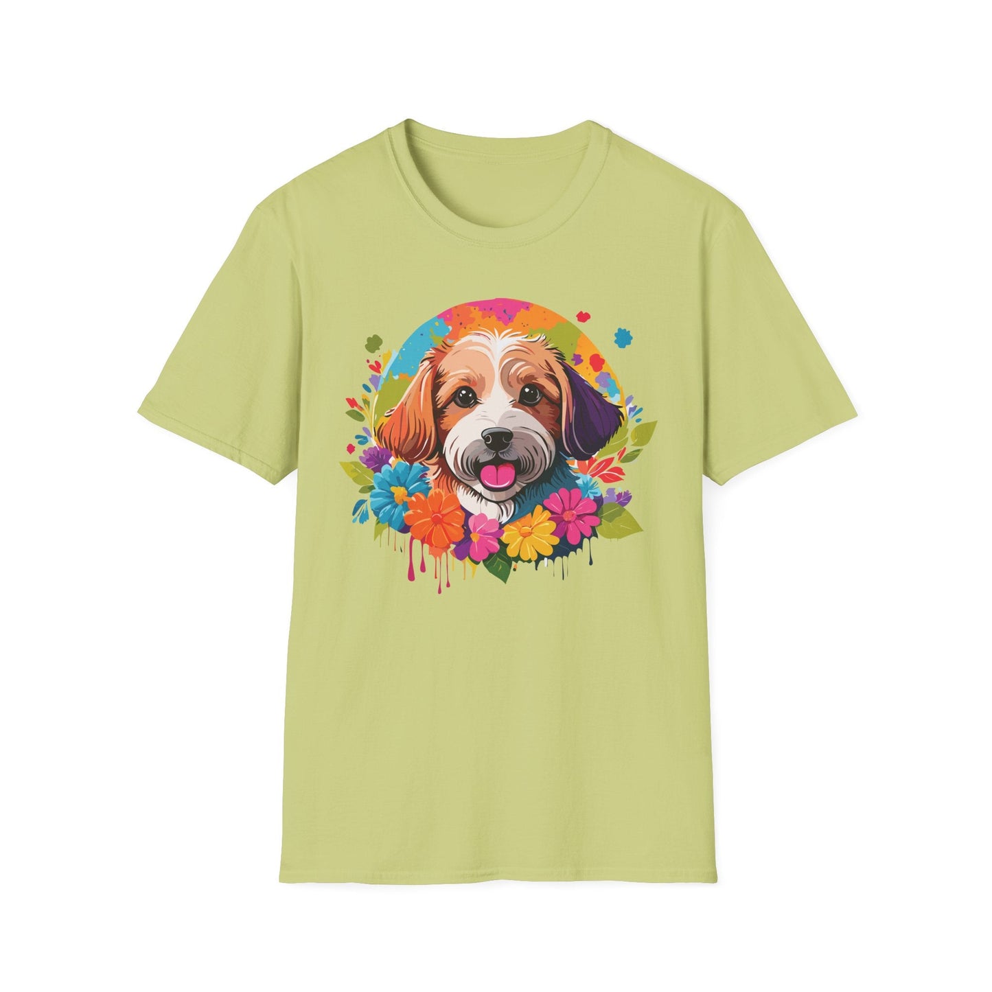 Unisex Dog Shirt Softstyle Cotton Tee Gildan 64000 Animal Tee