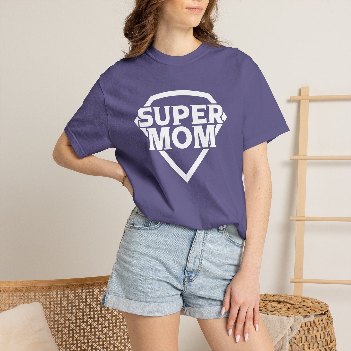 Mom T-shirt Mother's Day Mama Tee Unisex Comfort Colors Garment-Dyed Cotton h3