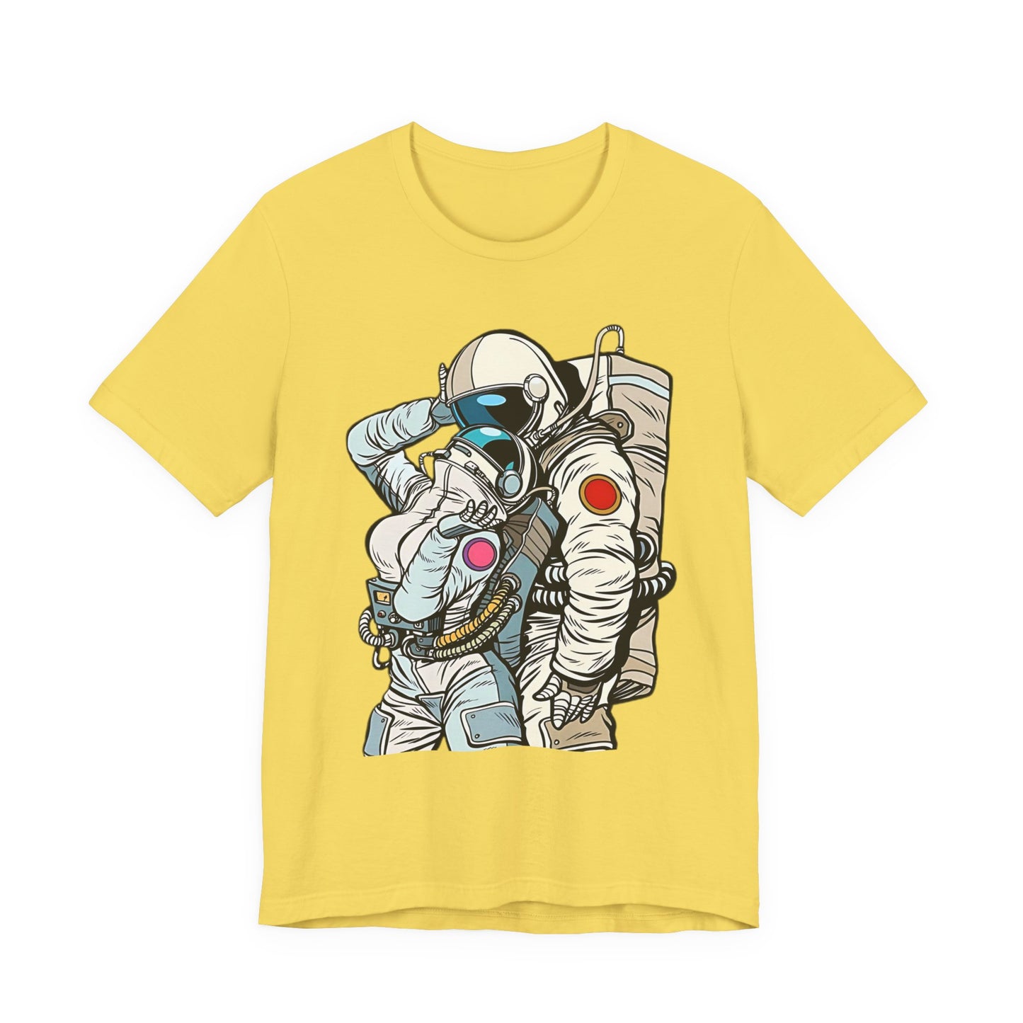 Unisex Astronaut T-shirt, Space Lovers Tee, Cosmic Top, Astronaut Graphic Tee, Cosmos Graphic T-Shirt, Love Shirt Art T-Shirt