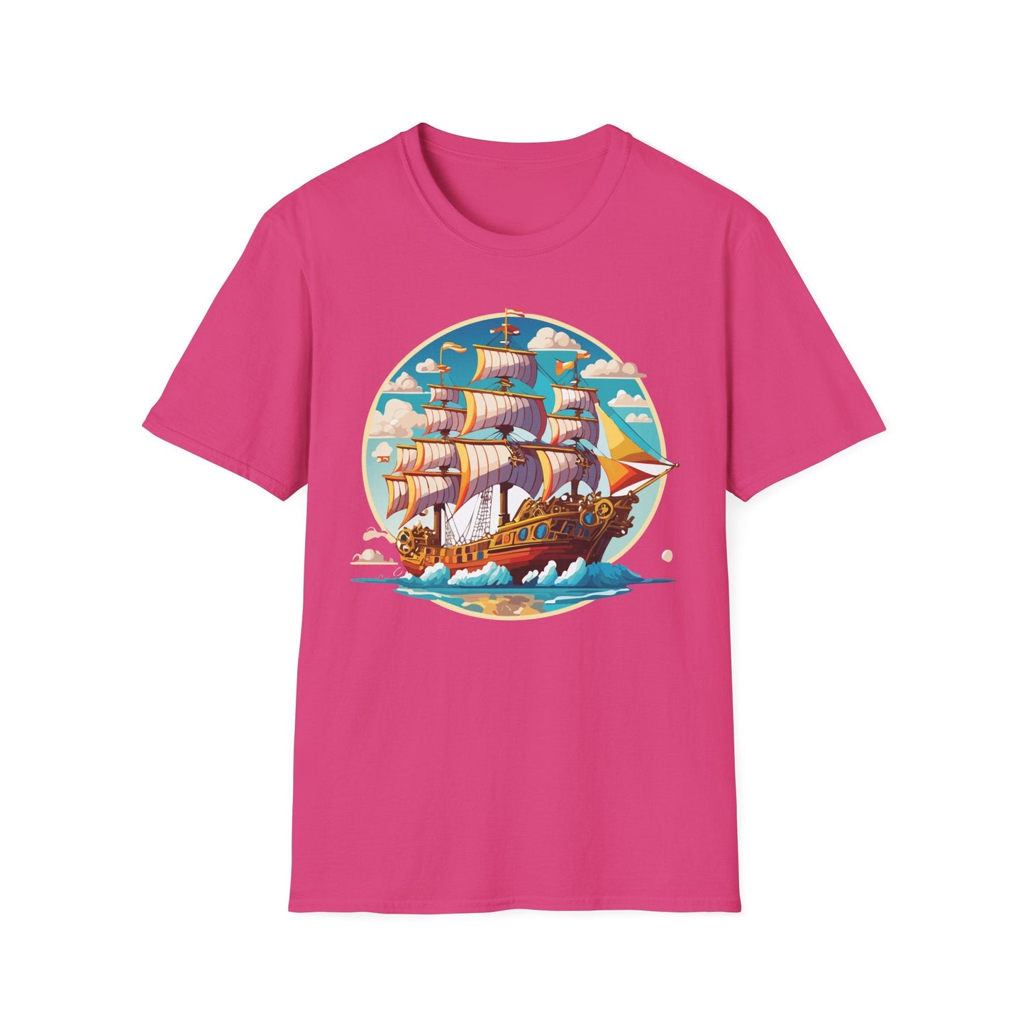 Ship T Shirts Frigate Tee Unisex Vessel Tee Shirt Gildan Softstyle 64000 Cotton Tee Classic