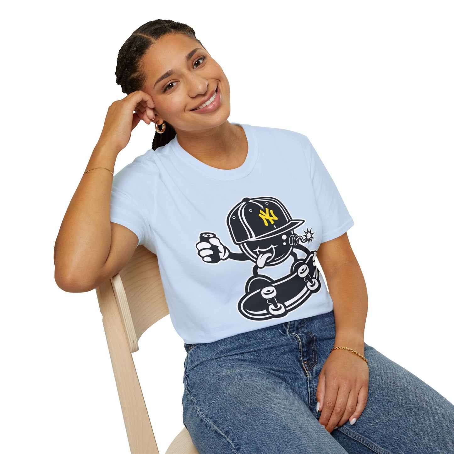 Cartoon T Shirt Animation Tee Funny Unisex Gildan Softstyle 64000 Cotton Breathable Lightweight Tee