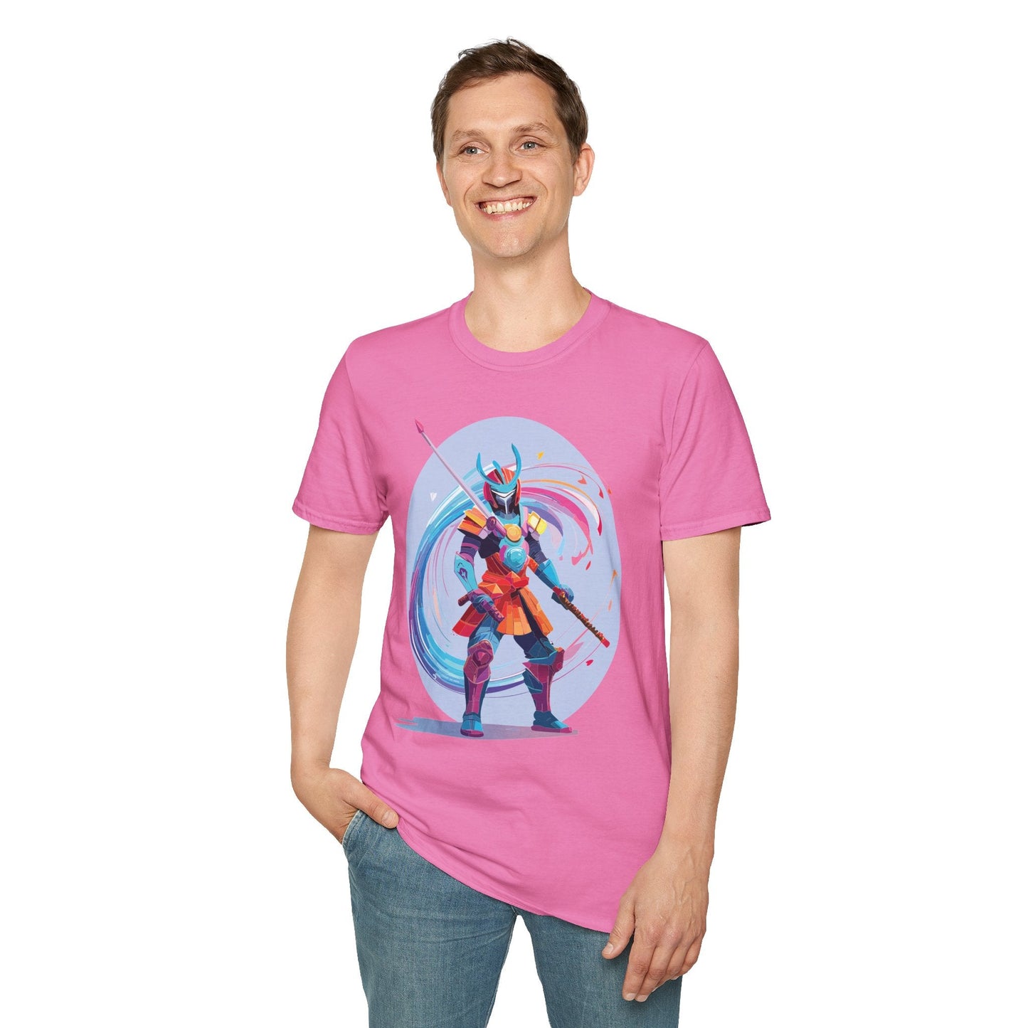 Samurai Shirt Unisex Gildan Softstyle Tee 100 Percent Ring Spun Cotton Samurai Design