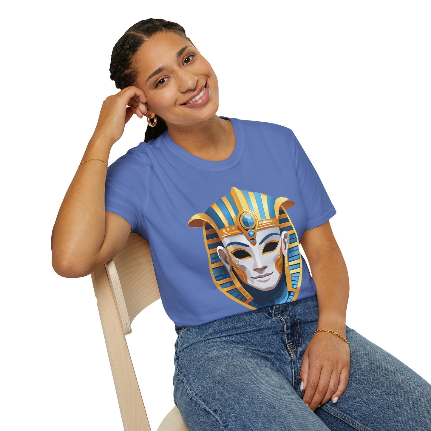 Mask Graphic Unisex Cotton Masquerade Design Artwork Tee 19