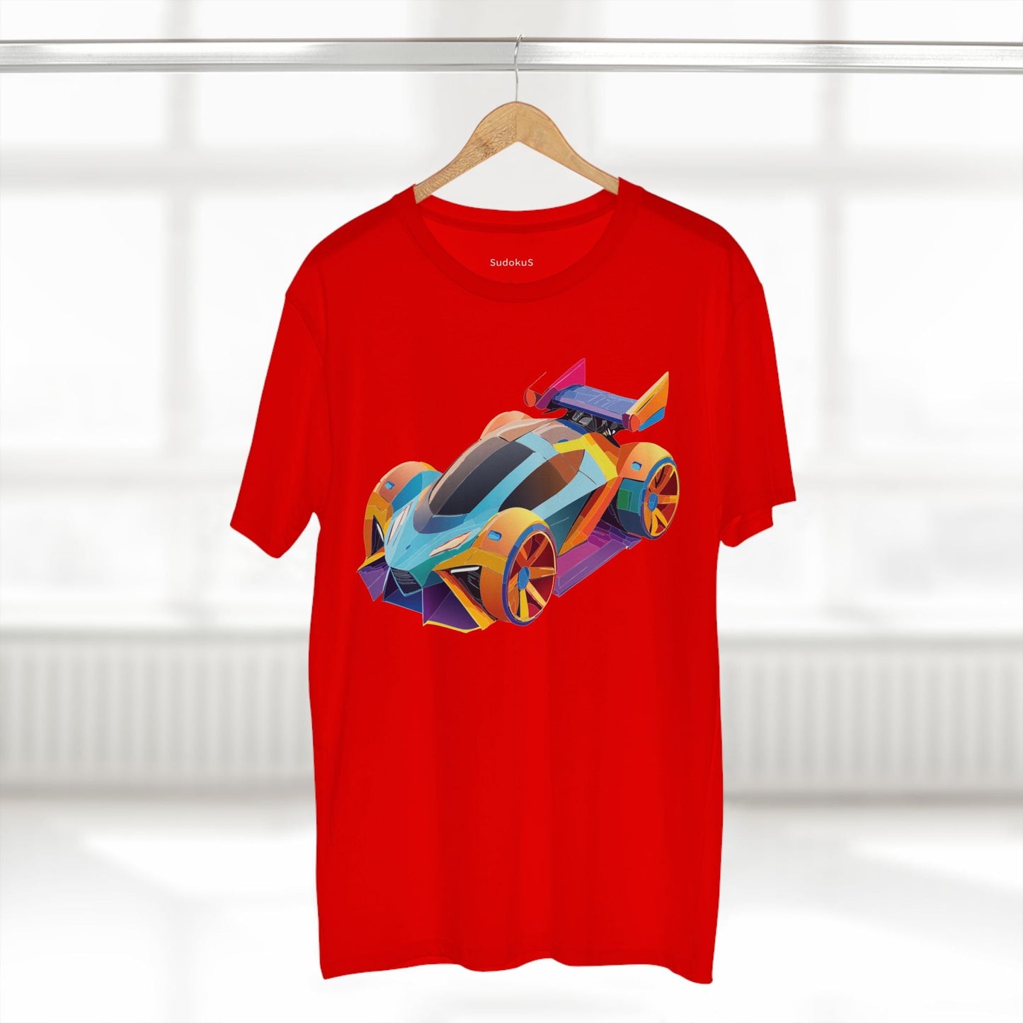 Car Graphic Unisex 100 Cotton Staple Tee 23