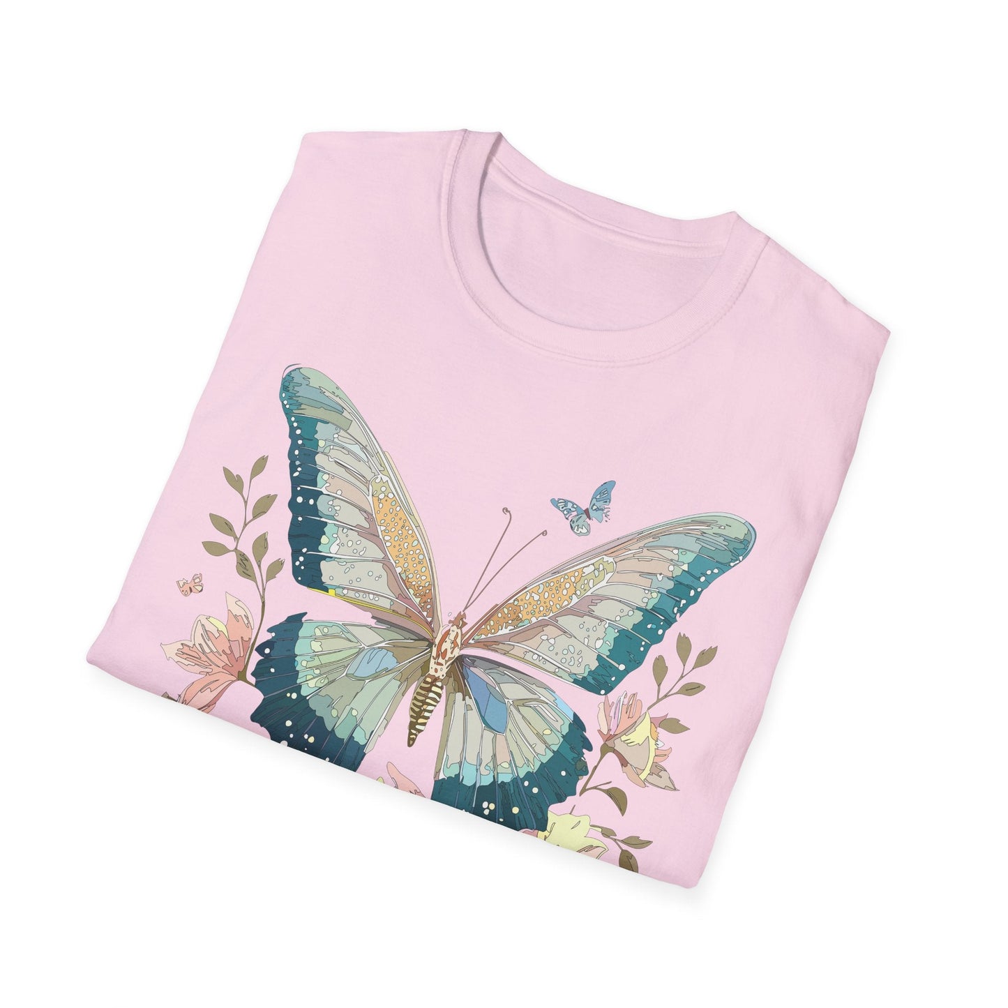 Butterfly T Shirt Unisex Softstyle Short Sleeve Gildan 64000 Monarch Inspired Shirt