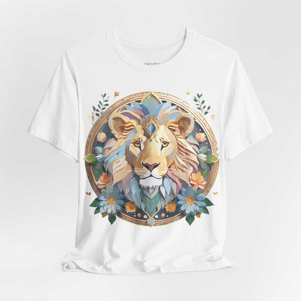 Medallion Graphic Unisex Cotton Bella+Canvas Tee with Art Design d34
