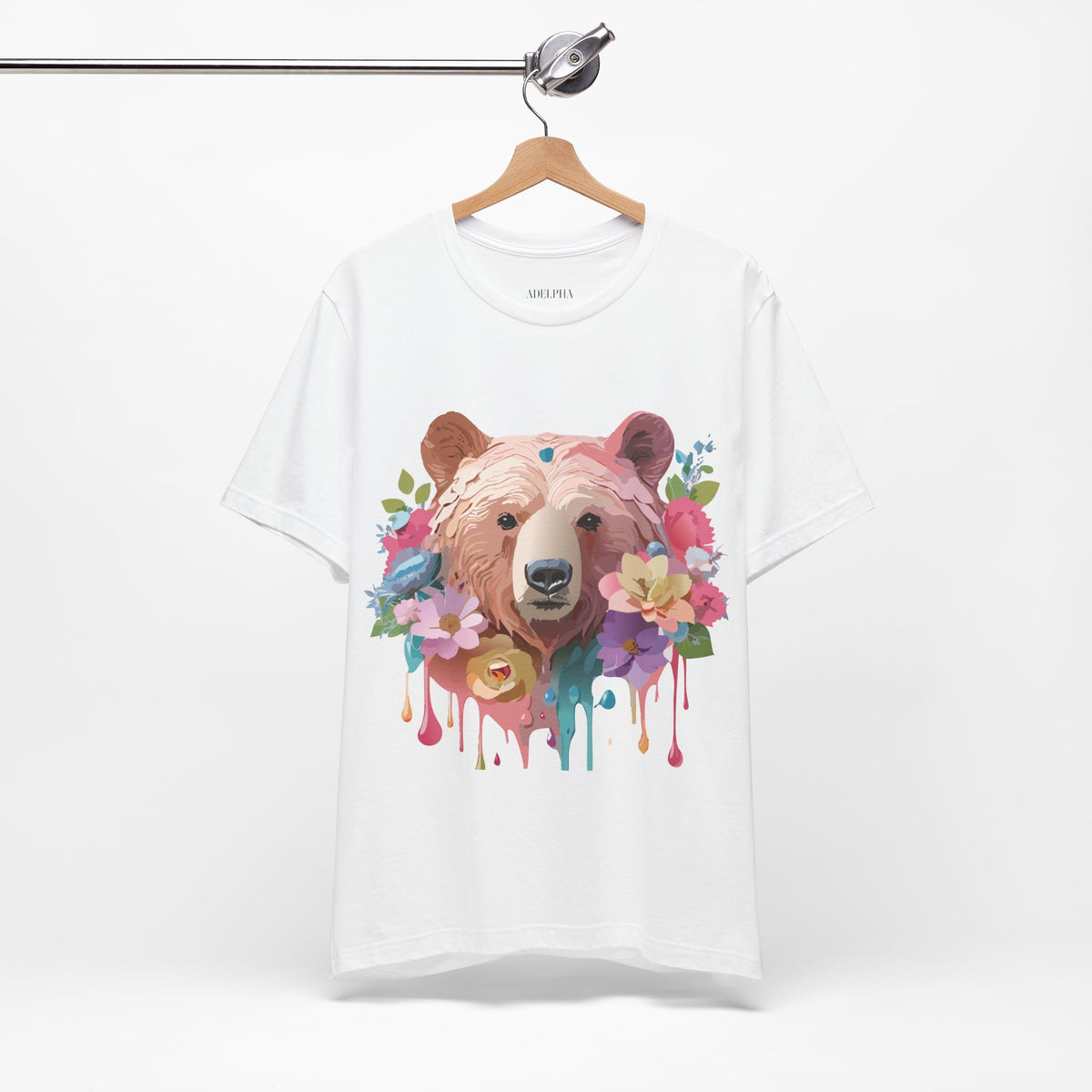 Bear Graphic Design Tee Bella+Canvas Unisex 100 Cotton Tee Shirt a112