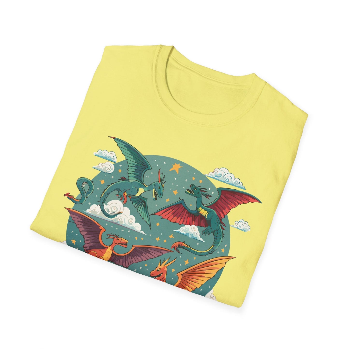 Dragon Graphic Unisex 100 Cotton Tee with Animal Artwork Design 15