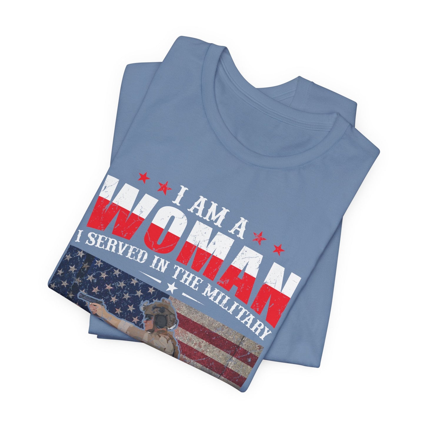 Army Veteran Patriotic Graphic Design Unisex Cotton T-Shirt v27