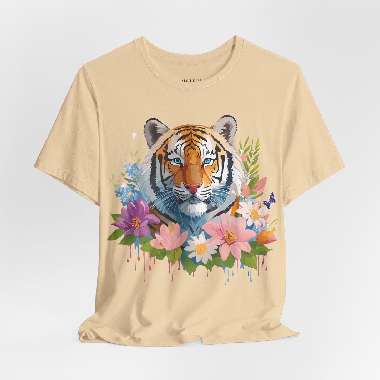 Tiger Graphic Tee Unisex Vintage Inspired Shirt By Adelpha Premium Short Sleeve Edition