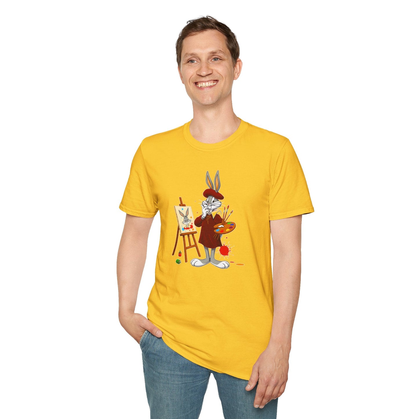Bugs Bunny Shirt Unisex Cartoon T Shirt Softstyle 64000 Graphic Tee By Gildan Brand