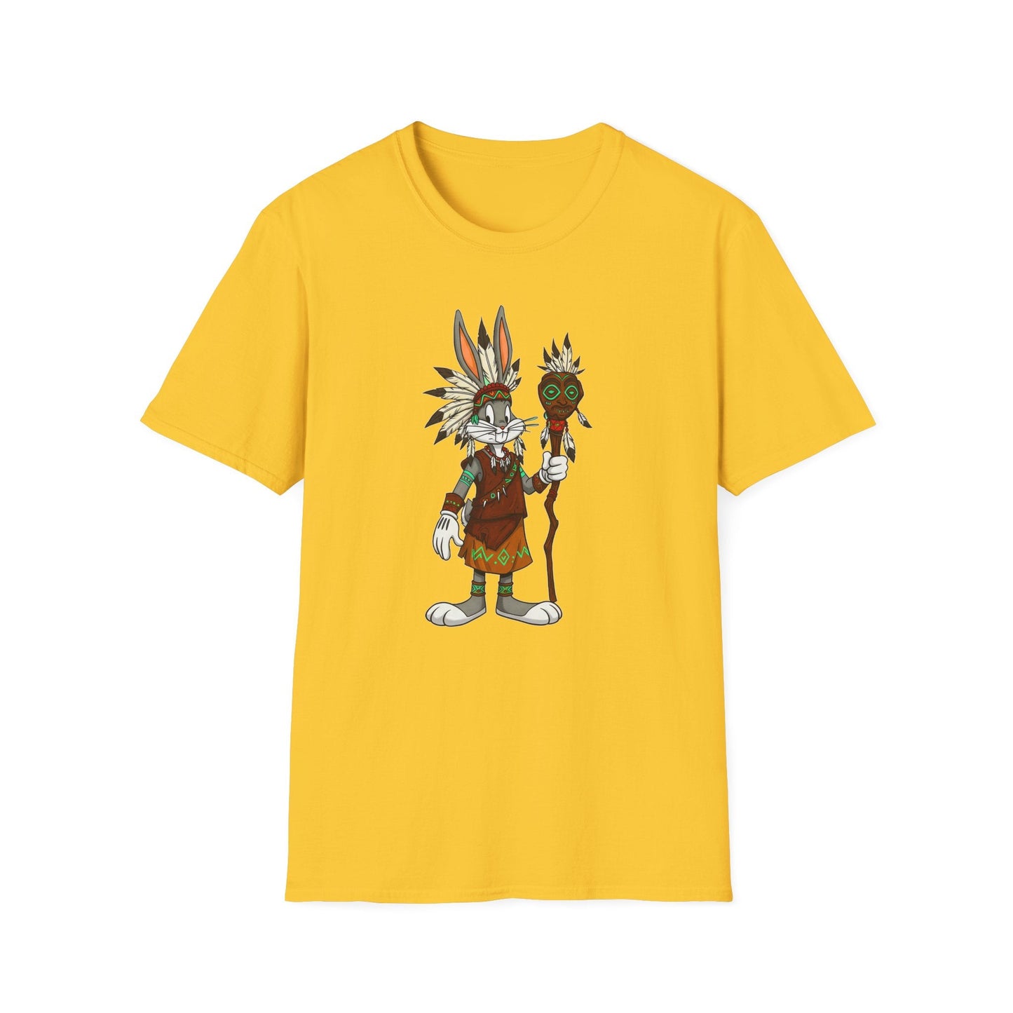 Bugs Bunny T Shirt Unisex Cartoon Character Design Gildan Softstyle 64000 Tee All Sizes