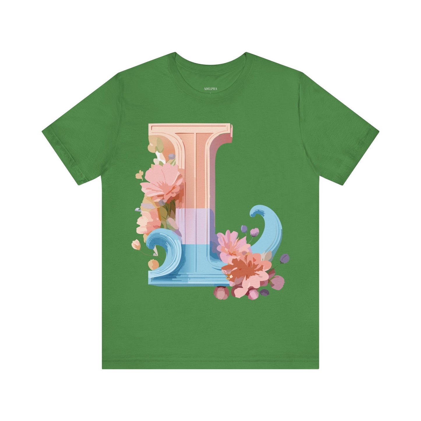 Letter L Shirt Unisex Graphic Tee With Vintage Inspired Artwork By Adelpha Premium Quality