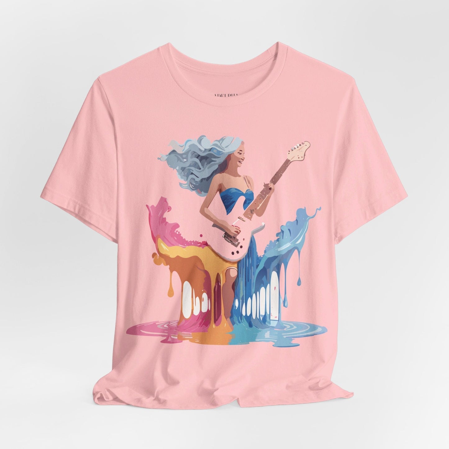 Music Graphic Tee Unisex Short Sleeve Shirt With Vintage Inspired Artwork From Adelpha