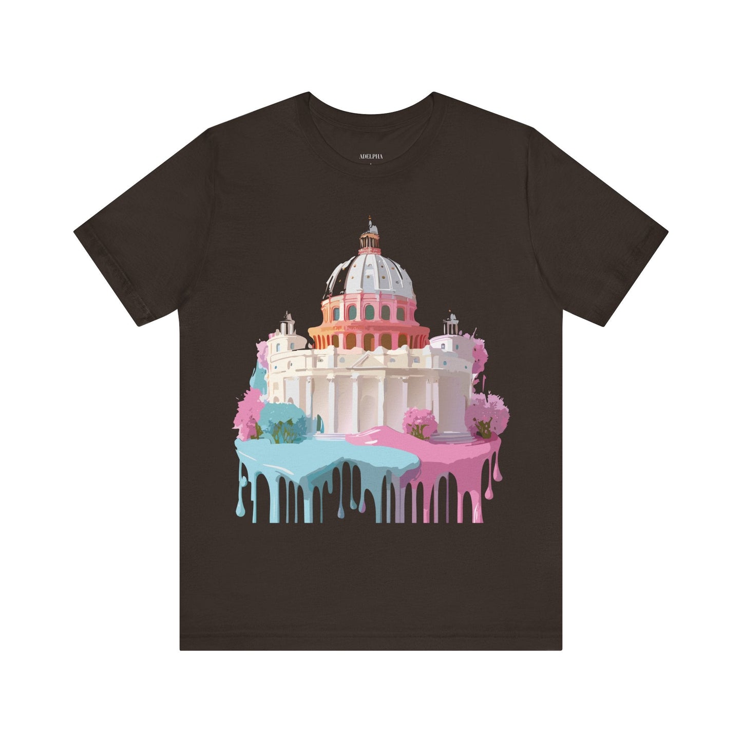 Unisex Graphic Tee With Rome Artwork By Adelpha Vintage Inspired Short Sleeve Shirt