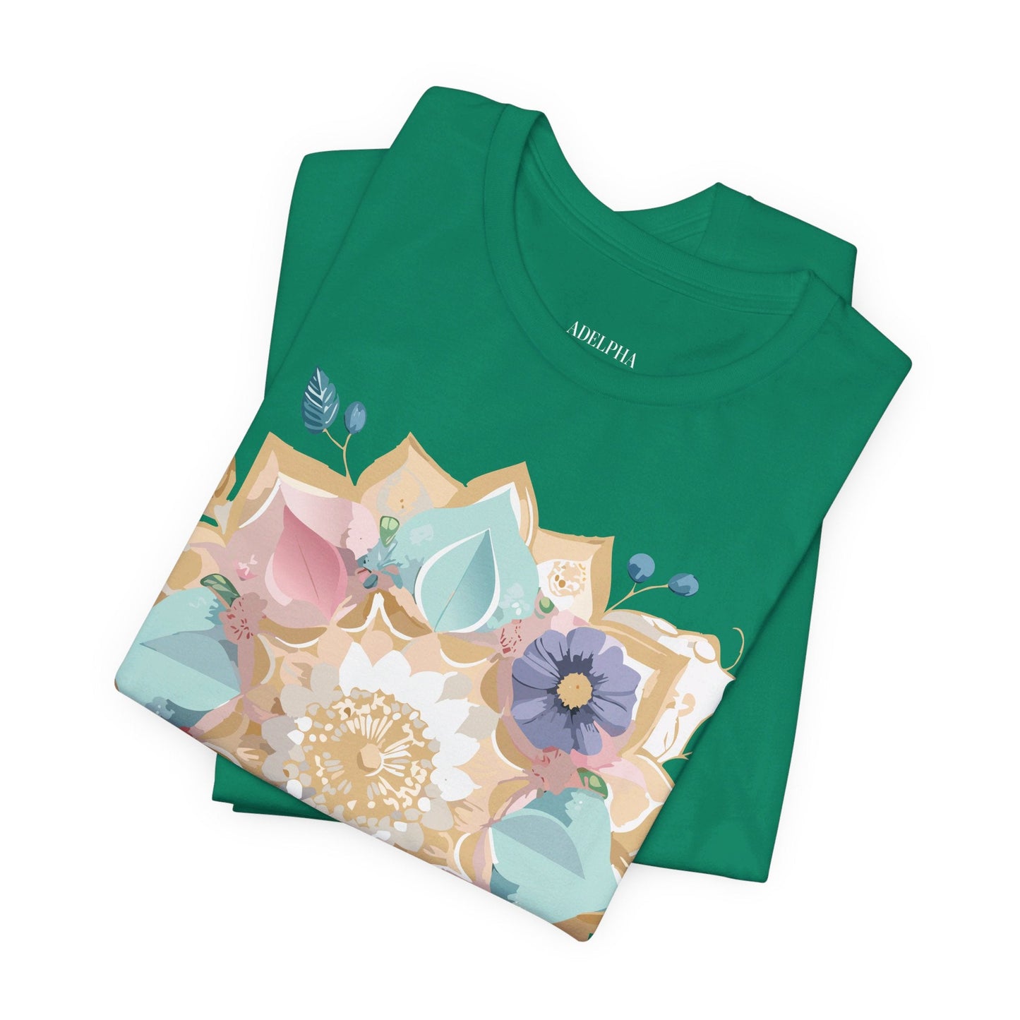Mandala Graphic Unisex 100 Cotton Vintage Floral Artwork Tee 16