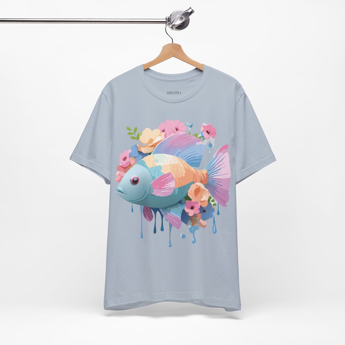 Fish Graphic Unisex 100 Cotton Vintage Artwork Tee 1