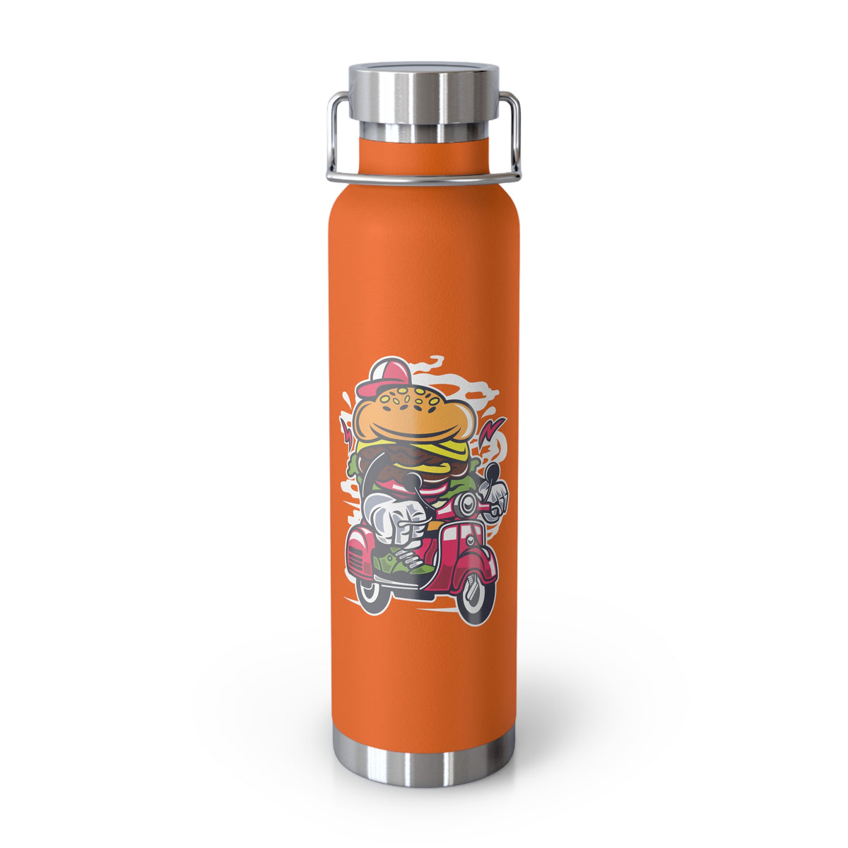 22oz Copper Insulated Water Bottle with Cartoon Design - CV11