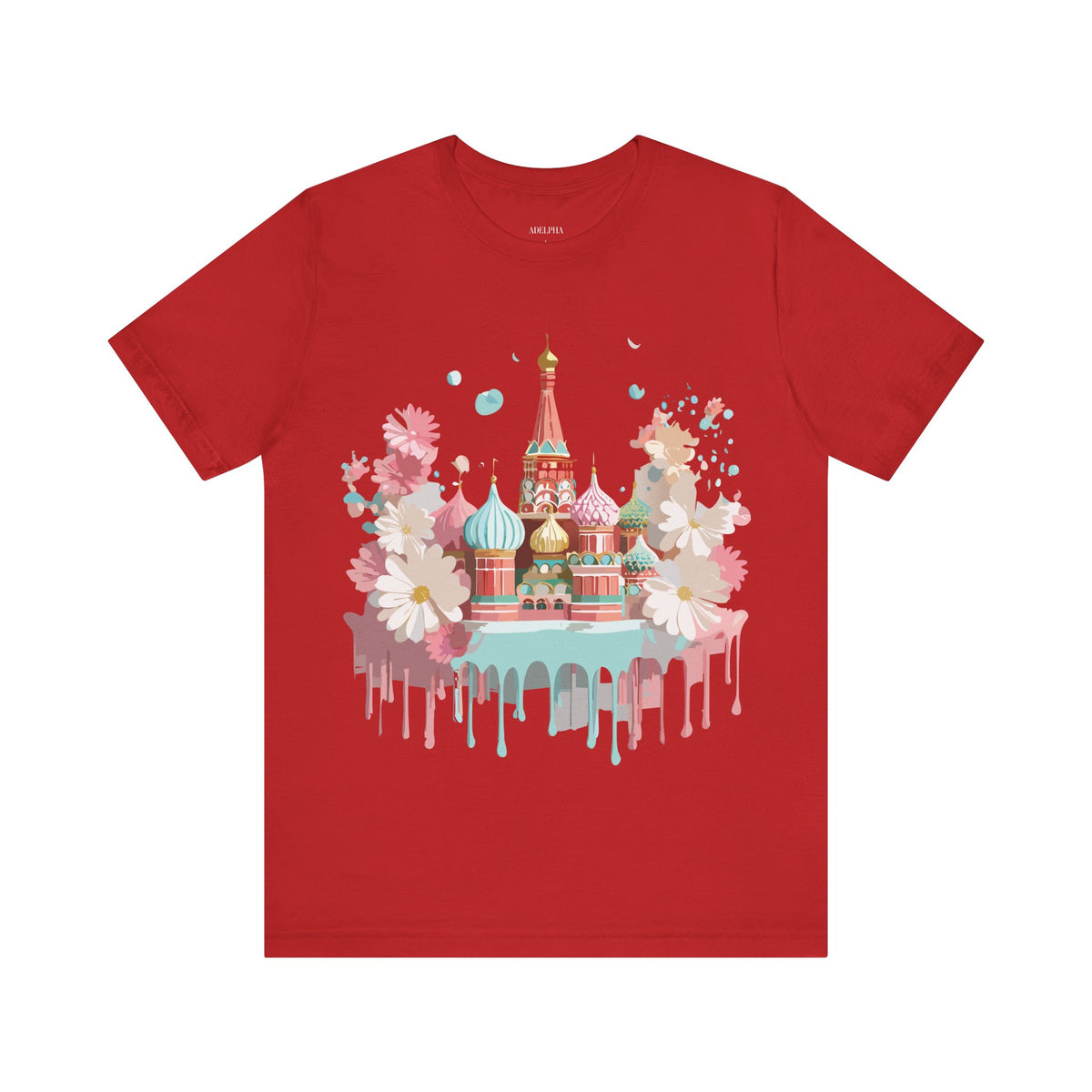 Graphic Unisex Cotton Bella+Canvas Tee Shirt with Moscow