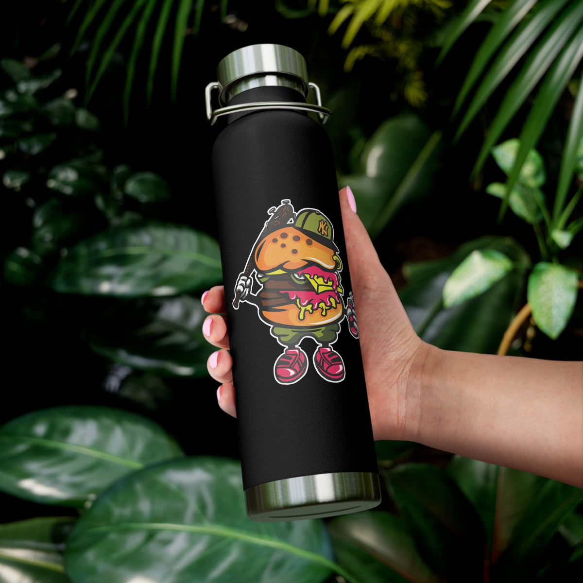22oz Copper Insulated Water Bottle with Cartoon Design - CV10