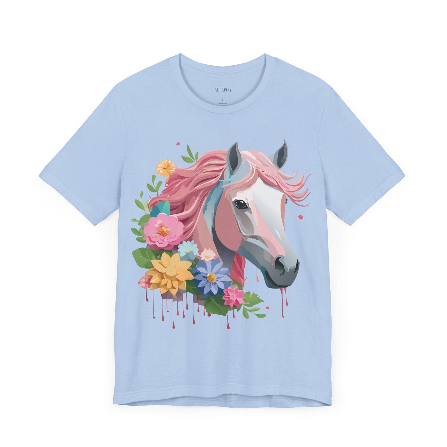 Horse Graphic Unisex 100 Cotton Vintage Animal Art T-Shirt 1