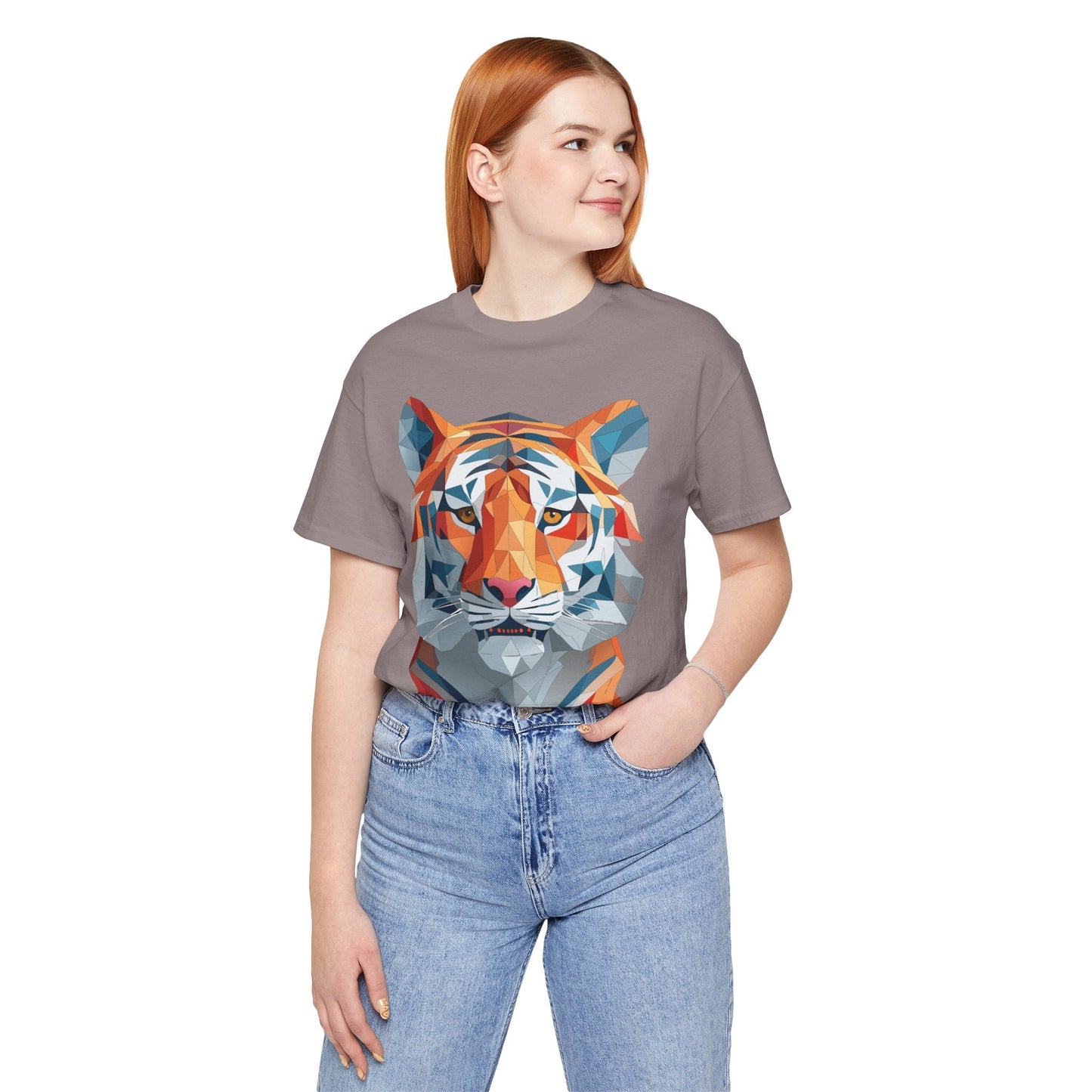 Unisex Animal Shirt With Art Design And Wildlife Theme Short Sleeve Tee For Everyday Wear