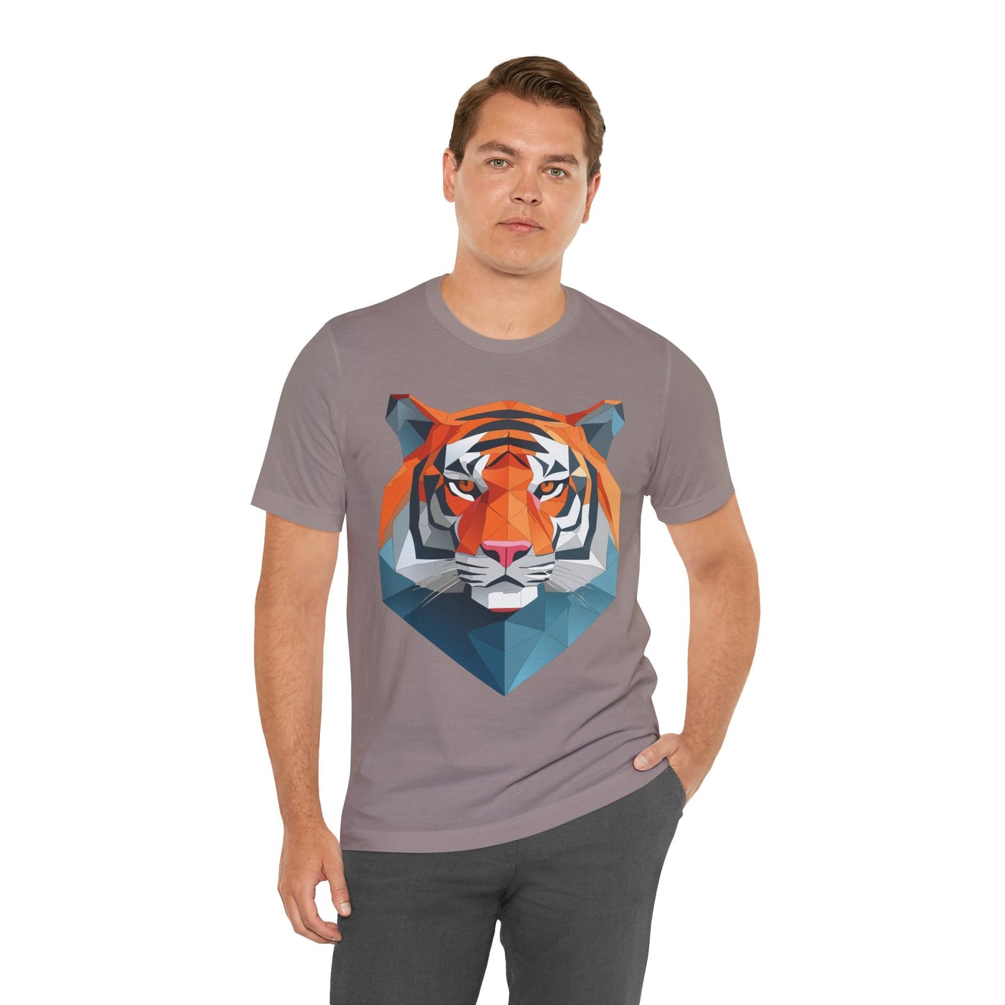 Unisex Animal Artwork Tee Shirt With Wild Animals Design For Everyday Wear And Comfort