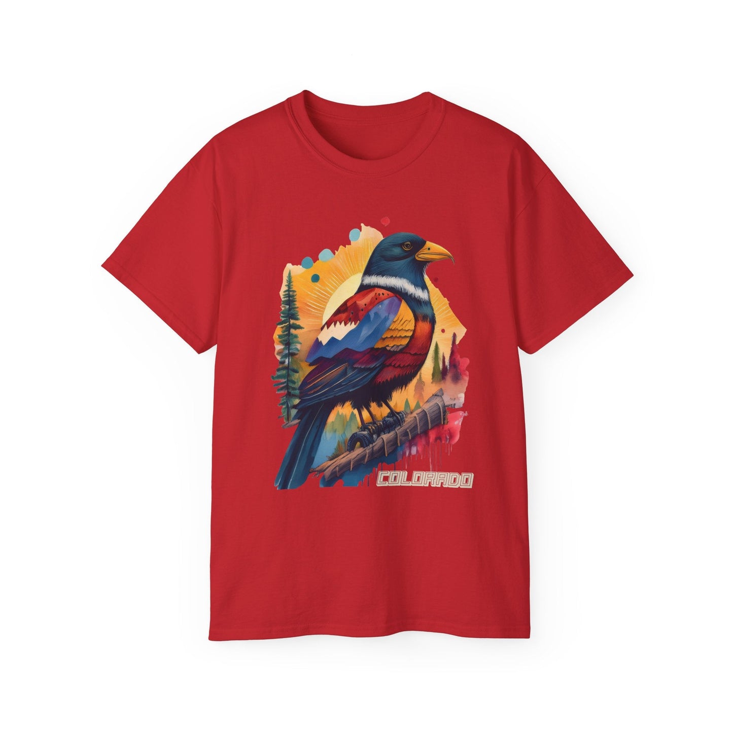 Colorado Bird Graphic Unisex Cotton T‑Shirt 3