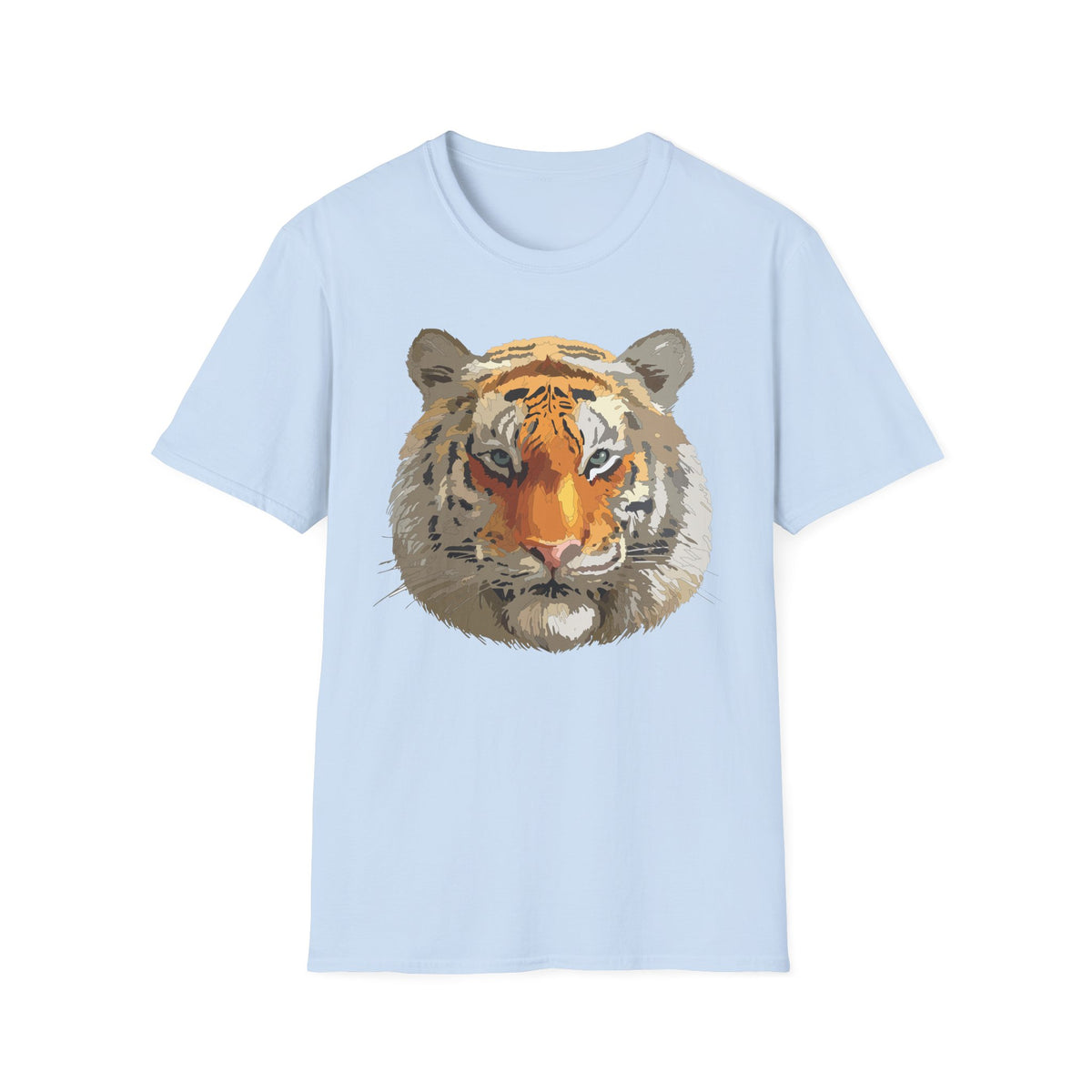 Tiger Face T-Shirt | Realistic Orange Bengal Illustration