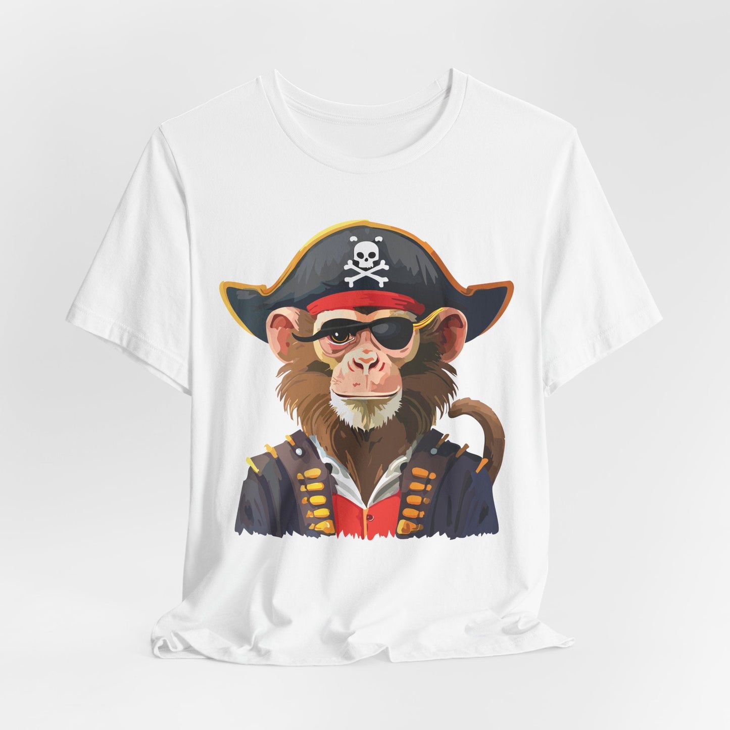 Unisex Animal Design Tee Shirt With Wild Animals Art Print Gildan Softstyle 64000