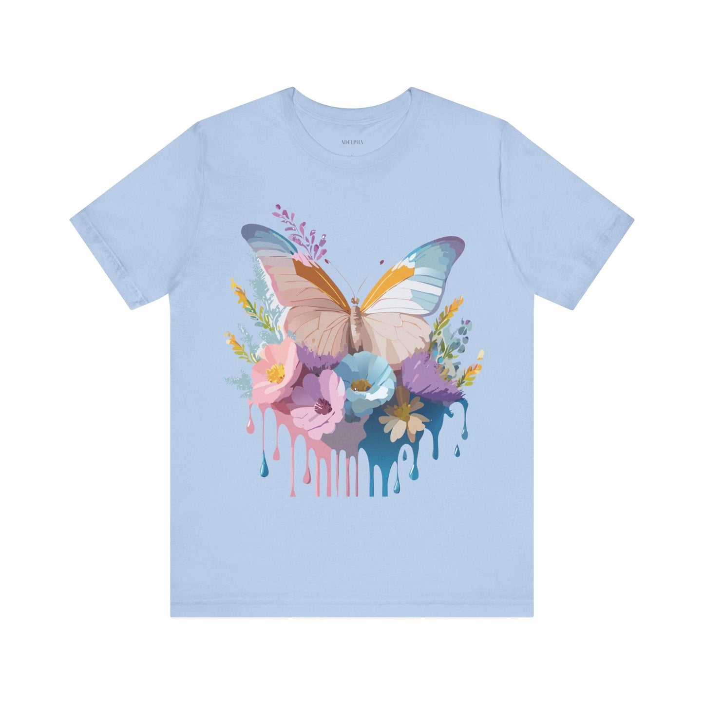 Butterfly Graphic Tee Unisex Short Sleeve Adelpha Artwork Vintage Inspired