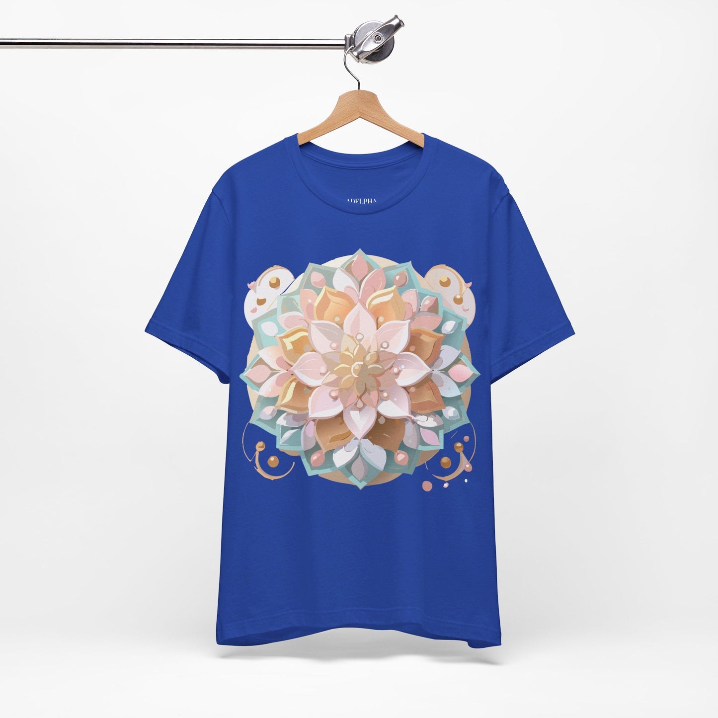 Mandala Graphic Unisex 100 Cotton Vintage Floral Artwork Tee 10