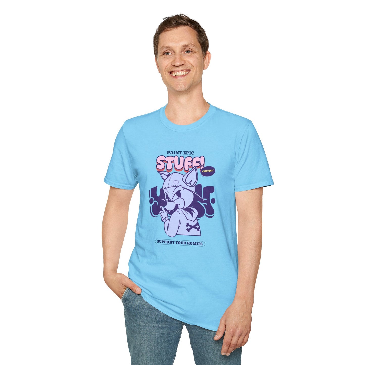 Funny Animals Shirts Unisex Graphic Tee Soft Cotton Gildan Softstyle 64000 Comfortable Everyday Wear