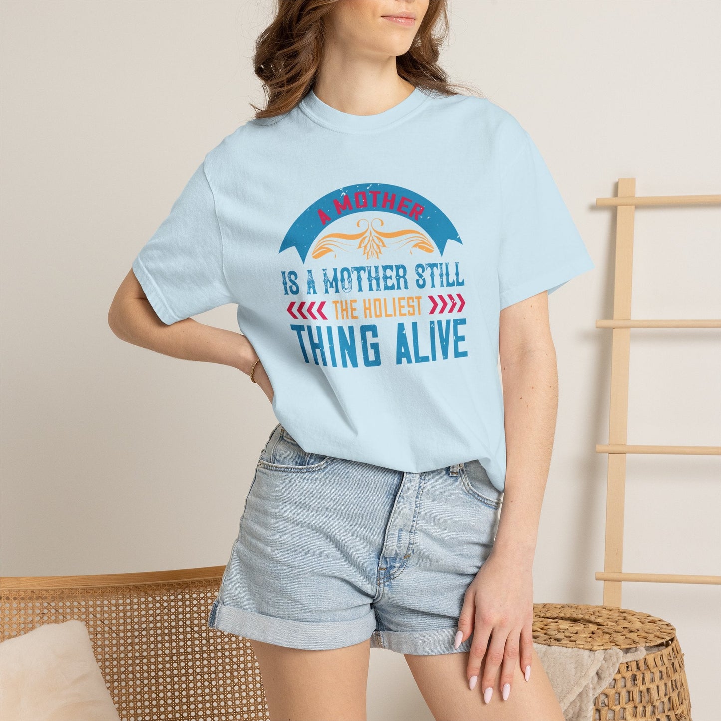 Mom T-shirt Mother Day Mama Tee Unisex Comfort Colors Garment-Dyed Cotton h52