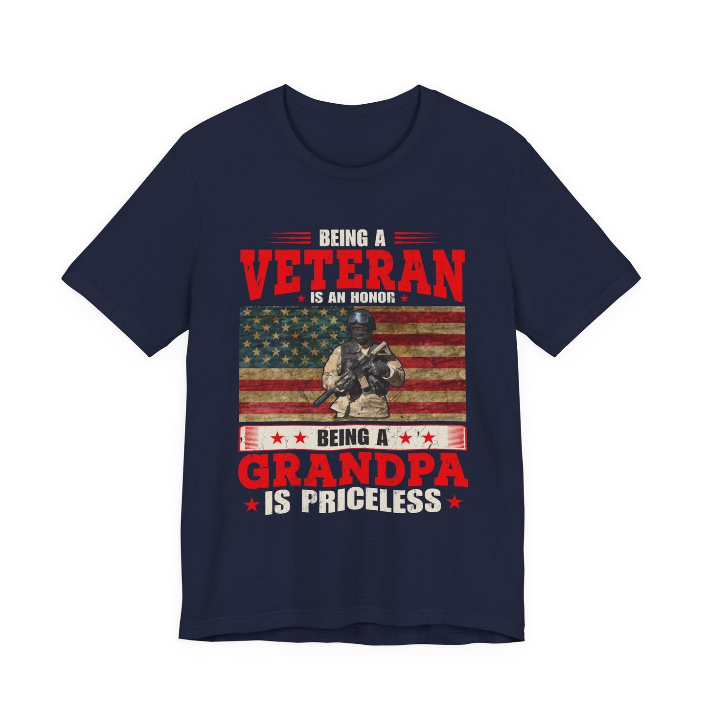 Army Veteran Patriotic Graphic Design Unisex Cotton T-Shirt v34