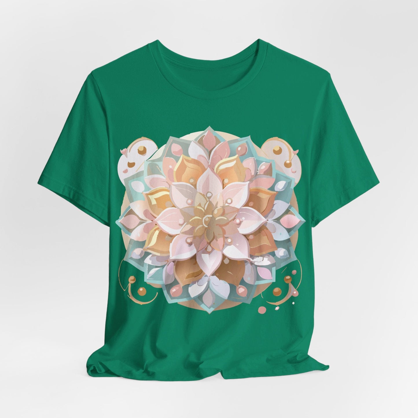 Adelpha Mandala Graphic Tee Unisex Short Sleeve Jersey Shirt Vintage Inspired Artwork