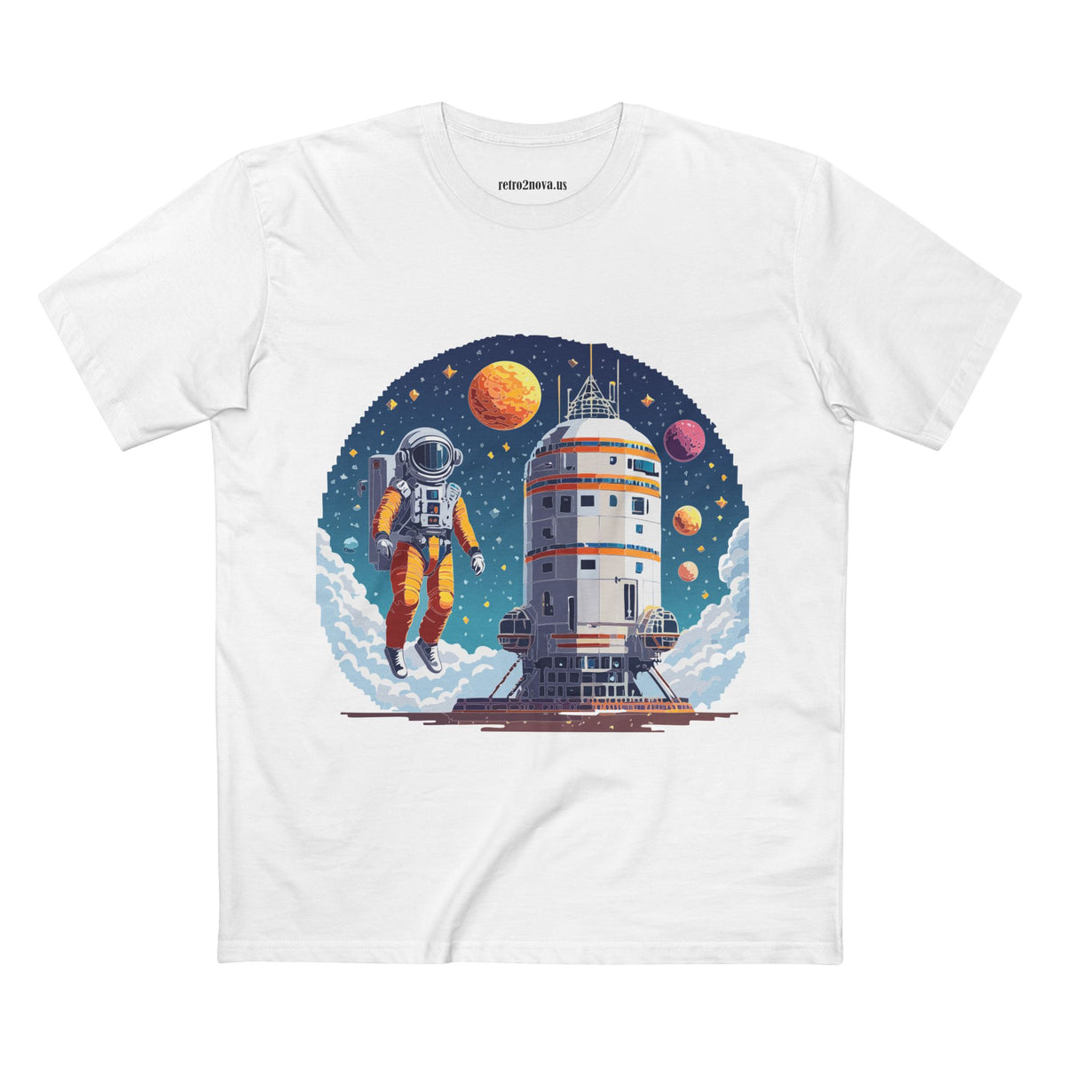 Cosmos Astronaut Graphic Tee Staple Unisex 100 Cotton Tee Shirt - CS-33
