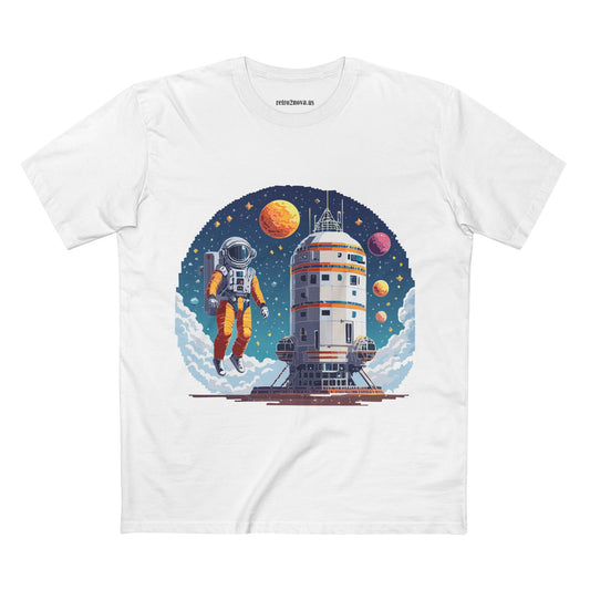 Cosmos Astronaut Graphic Tee Staple Unisex 100 Cotton Tee Shirt - CS-33
