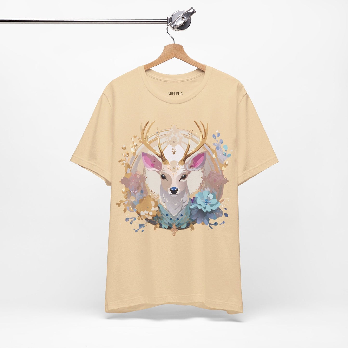 Medallion Graphic Unisex 100 Cotton Vintage Animal Medal Artwork Tee 68